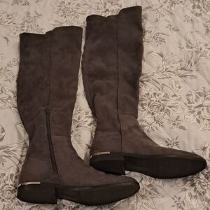Nine West Gray Over the Knee Boots